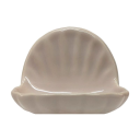 Ceramic Glaze Soap Dish Shell Glossy Light Rose Ceramic Glaze Soap Dish Shell Glossy Light Rose